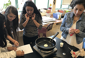 Forest Grove SMILE Club students make pancakes